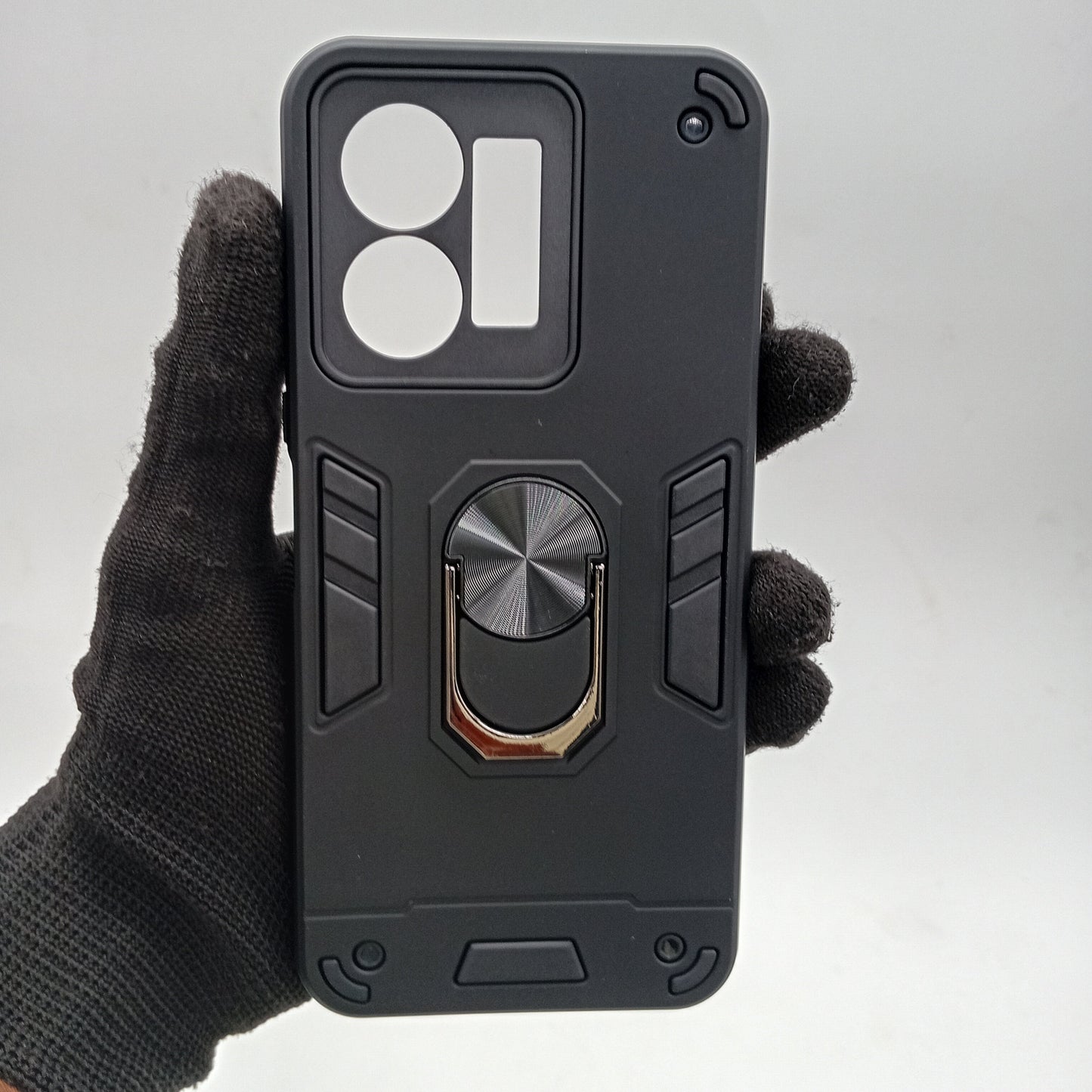 Vivo Y35 Hard PC Case with ring holder Shockproof Slim back Cover