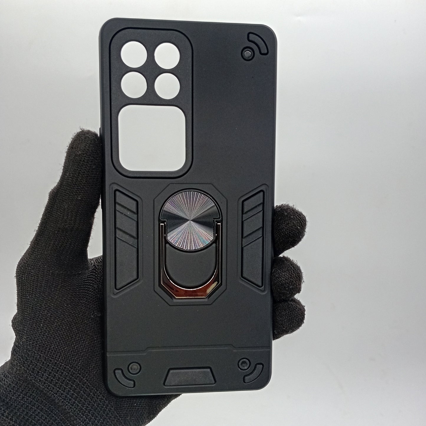 Vivo V30 Hard PC Case with ring holder Shockproof Slim back Cover