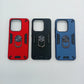 infinix Smart 7 Hard PC Case with ring holder Shockproof Slim back Cover