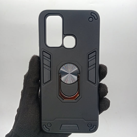 Vivo Y30 Hard PC Case with ring holder Shockproof Slim back Cover