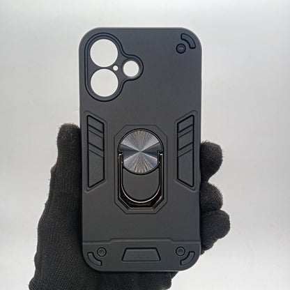 iPhone 16 Hard PC Case with ring holder Shockproof Slim back Cover