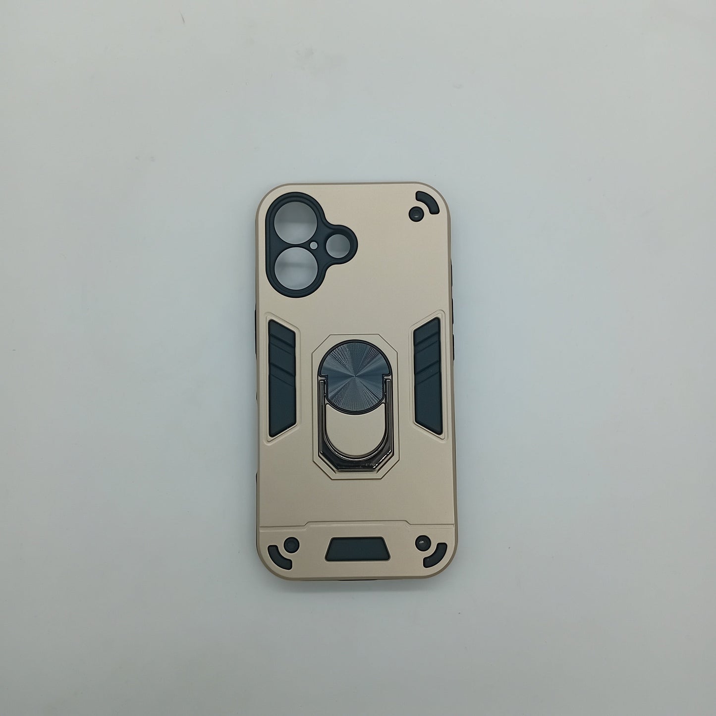 iPhone 16 Hard PC Case with ring holder Shockproof Slim back Cover