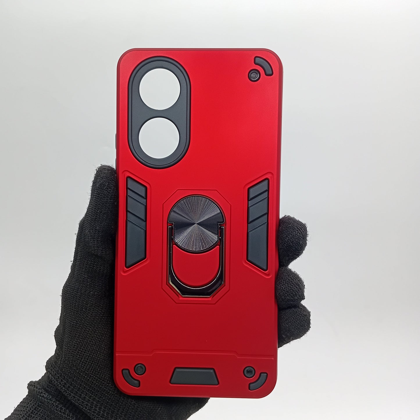 OPPO A58 4G Hard PC Case with ring holder Shockproof Slim back Cover