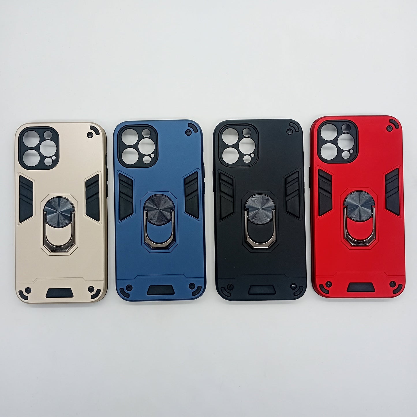 iPhone 12 Pro Max Hard PC Case with ring holder Shockproof Slim back Cover