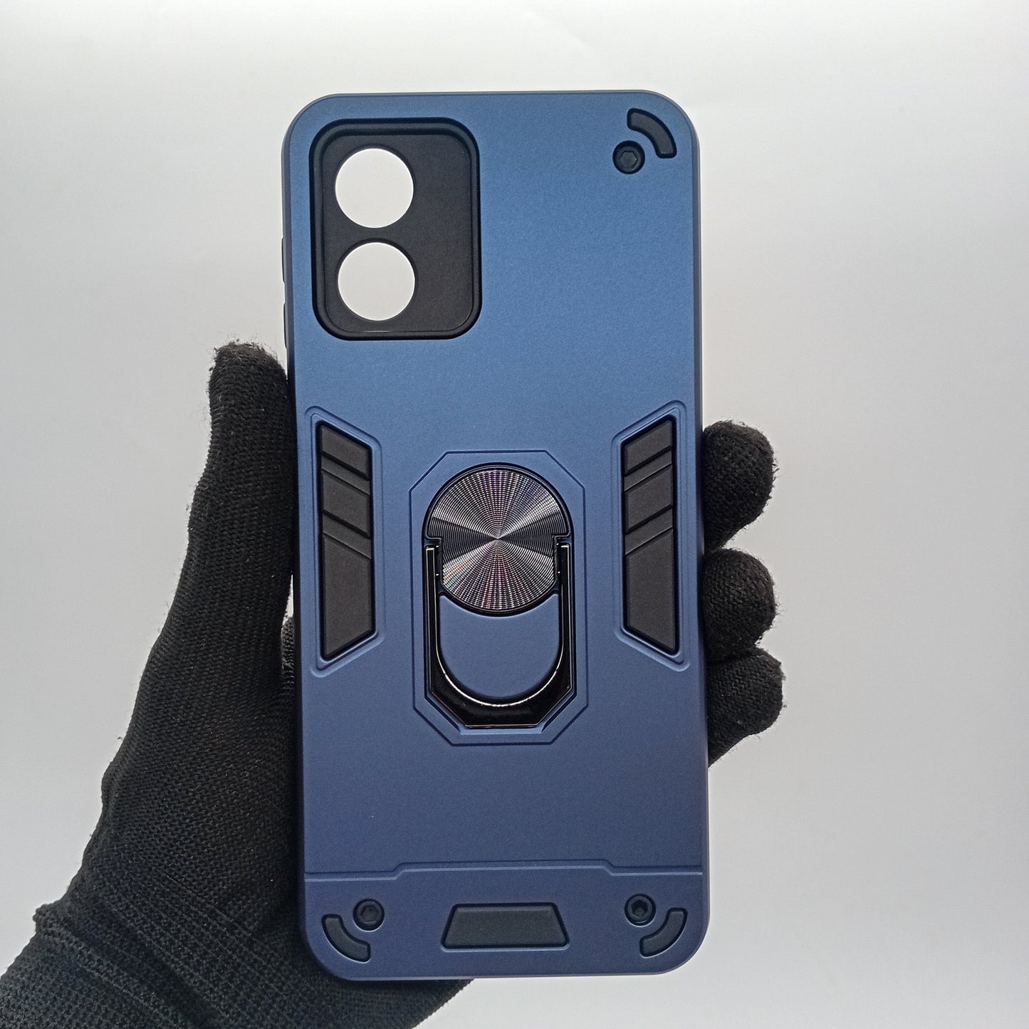 Motorola E13 Hard PC Case with ring holder Shockproof Slim back Cover