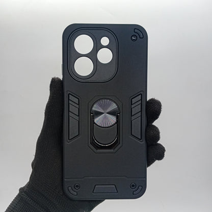 Tecno Spark 30 Hard PC Case with ring holder Shockproof Slim back Cover