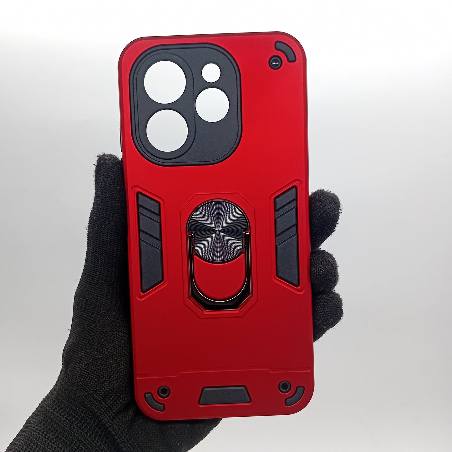 Tecno Spark 30 Hard PC Case with ring holder Shockproof Slim back Cover
