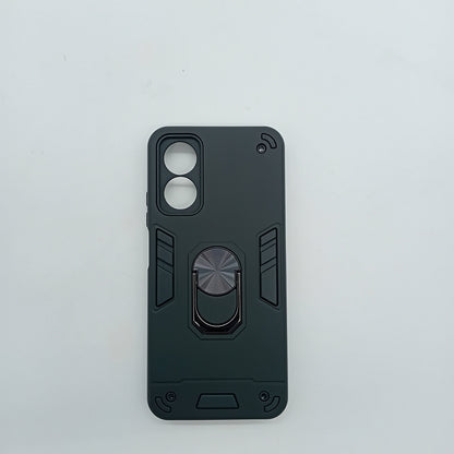 OPPO A17 Hard PC Case with ring holder Shockproof Slim back Cover