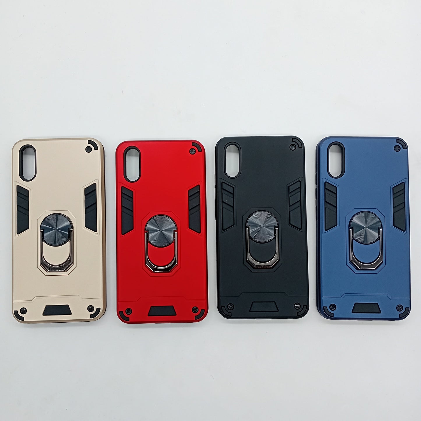 Vivo Y1s Y91c Y93 Hard PC Case with ring holder Shockproof Slim back Cover