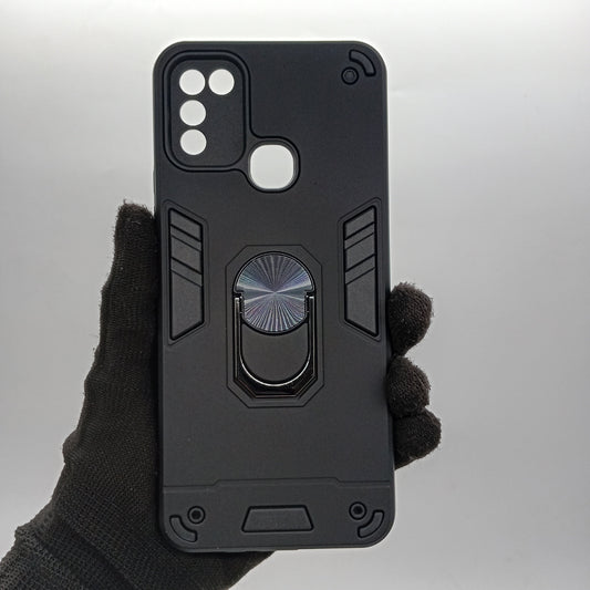 infinix Smart 5 Hard PC Case with ring holder Shockproof Slim back Cover