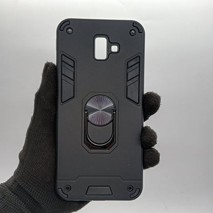 Samsung J6 Plus Hard PC Case with ring holder Shockproof Slim back Cover