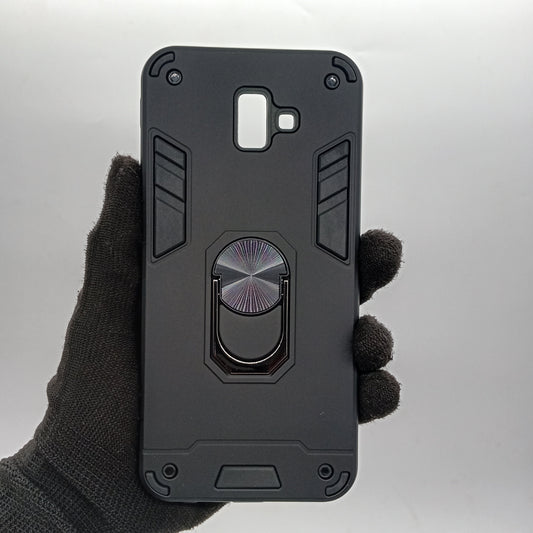 Samsung J6 Plus Hard PC Case with ring holder Shockproof Slim back Cover