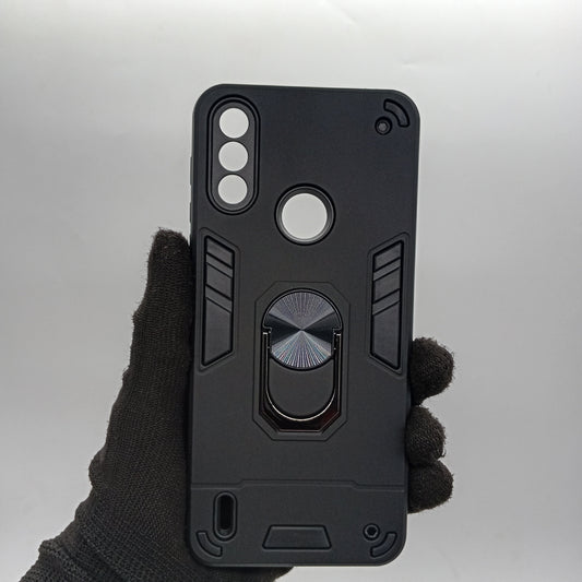 Motorola E7 Hard PC Case with ring holder Shockproof Slim back Cover