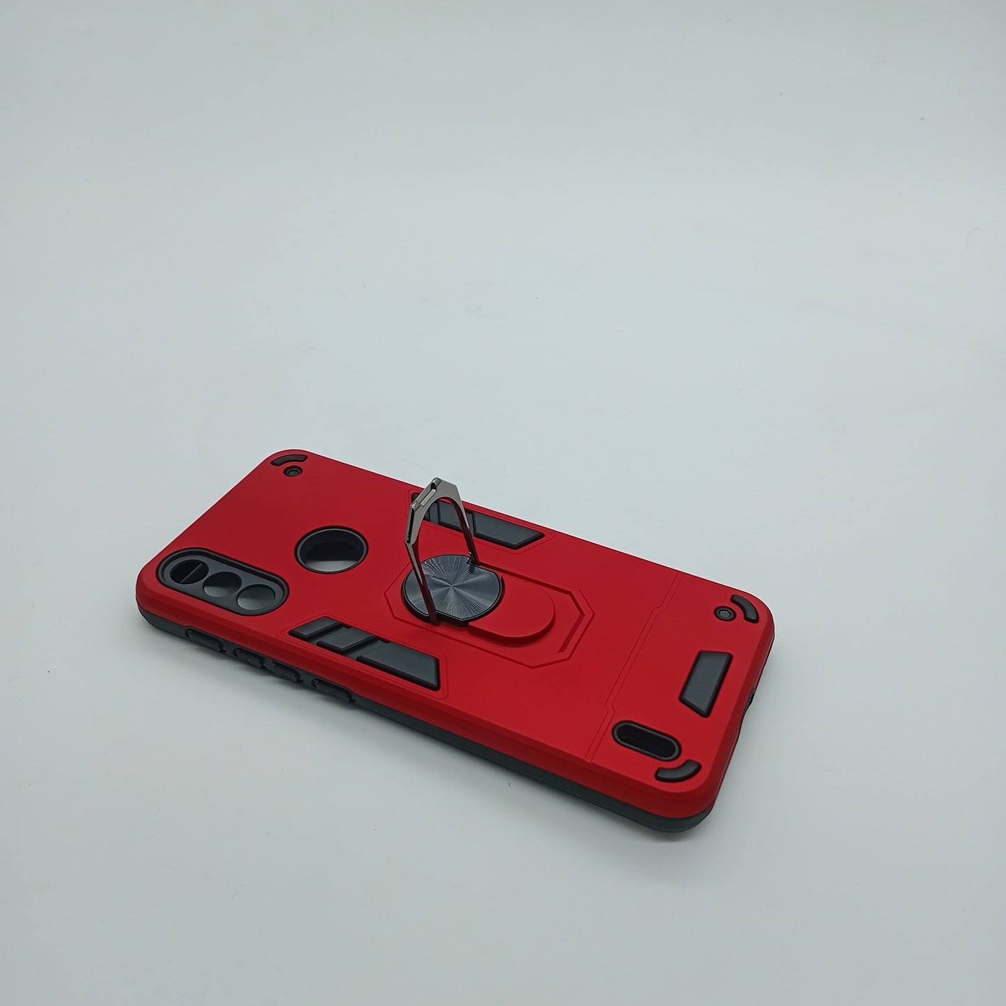 Motorola E7 Hard PC Case with ring holder Shockproof Slim back Cover