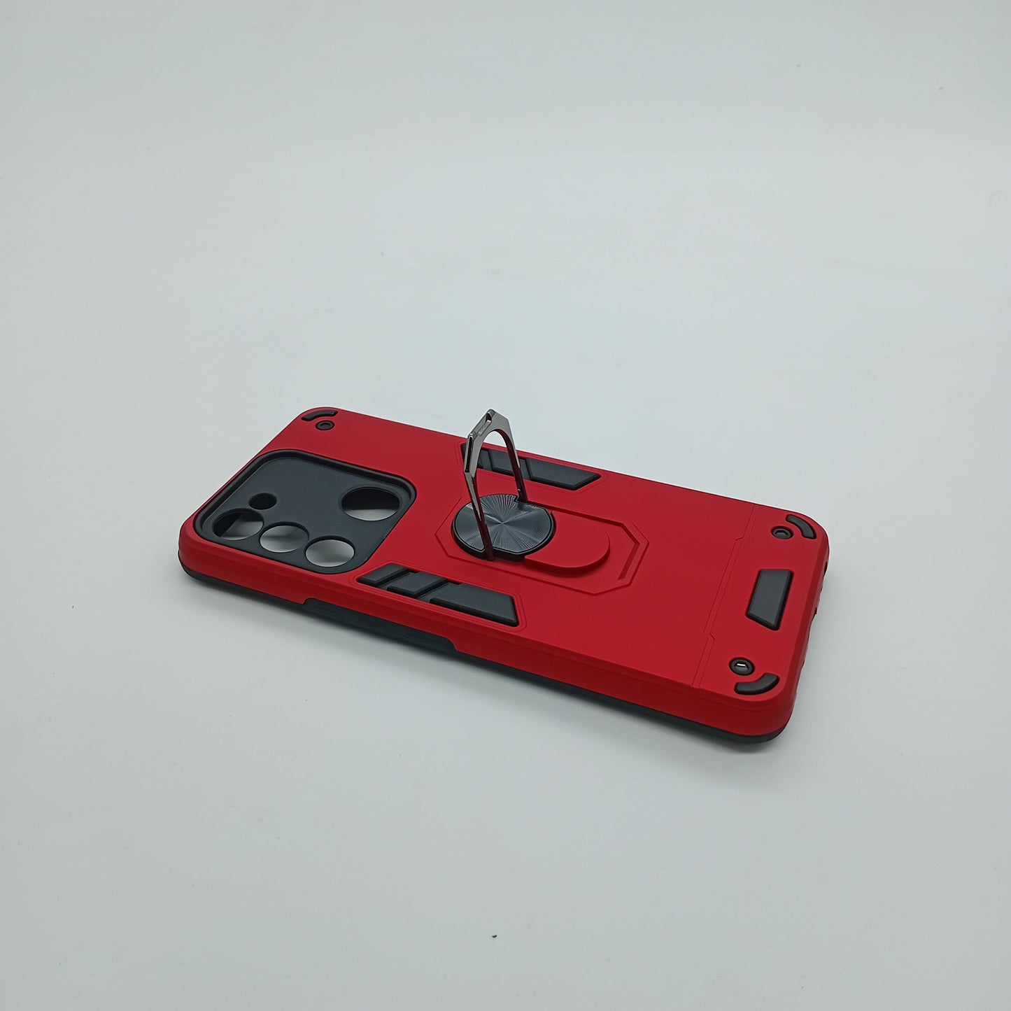 Tecno Spark 8C Hard PC Case with ring holder Shockproof Slim back Cover