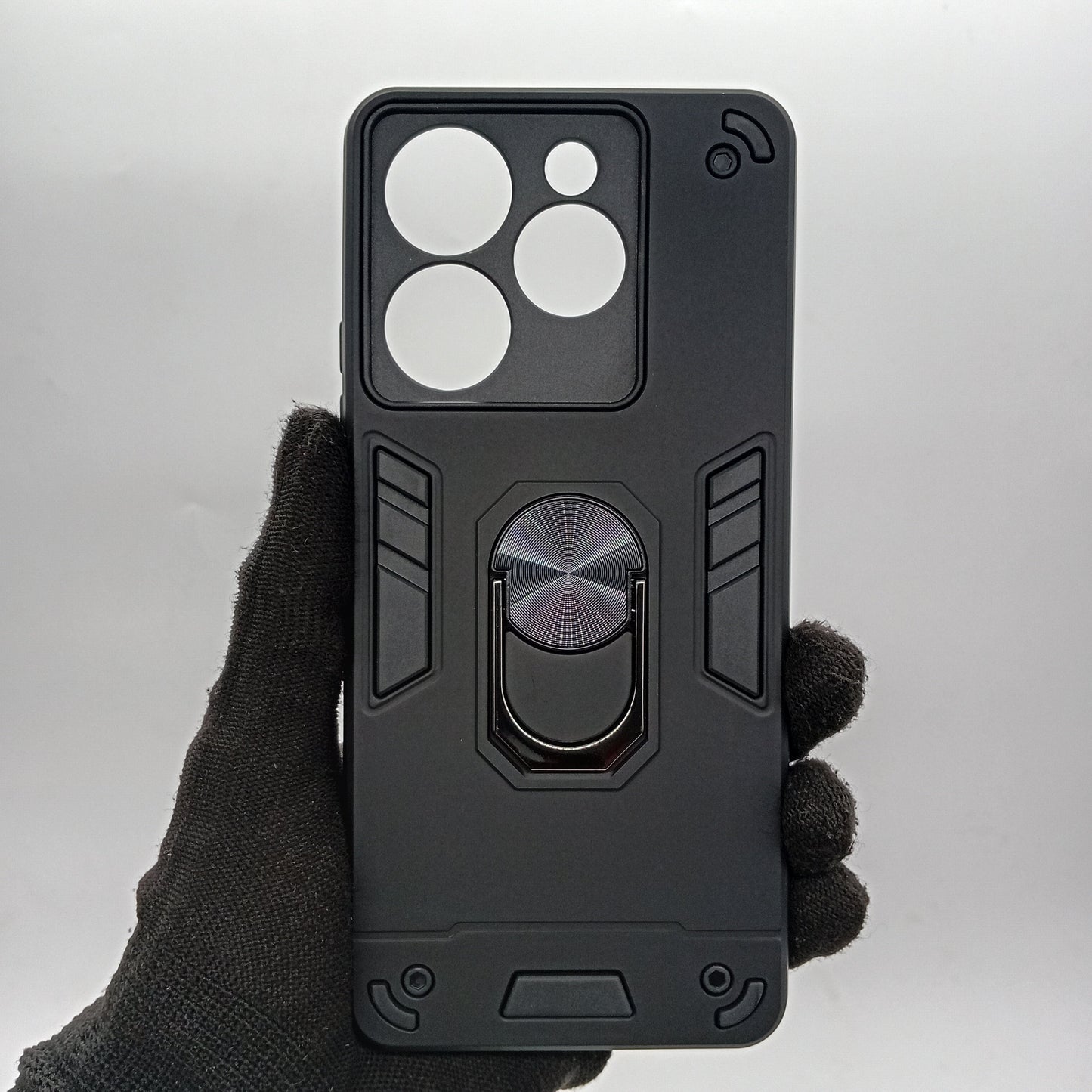 Tecno Spark 10 Pro Hard PC Case with ring holder Shockproof Slim back Cover