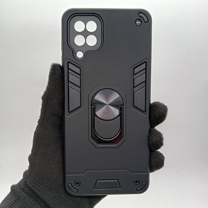 Samsung A12 Hard PC Case with ring holder Shockproof Slim back Cover