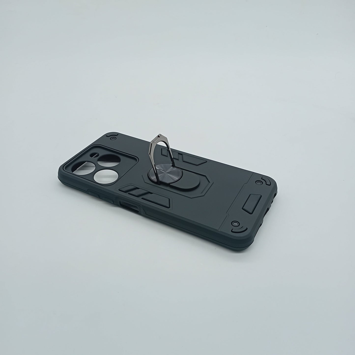 itel A70 Hard PC Case with ring holder Shockproof Slim back Cover