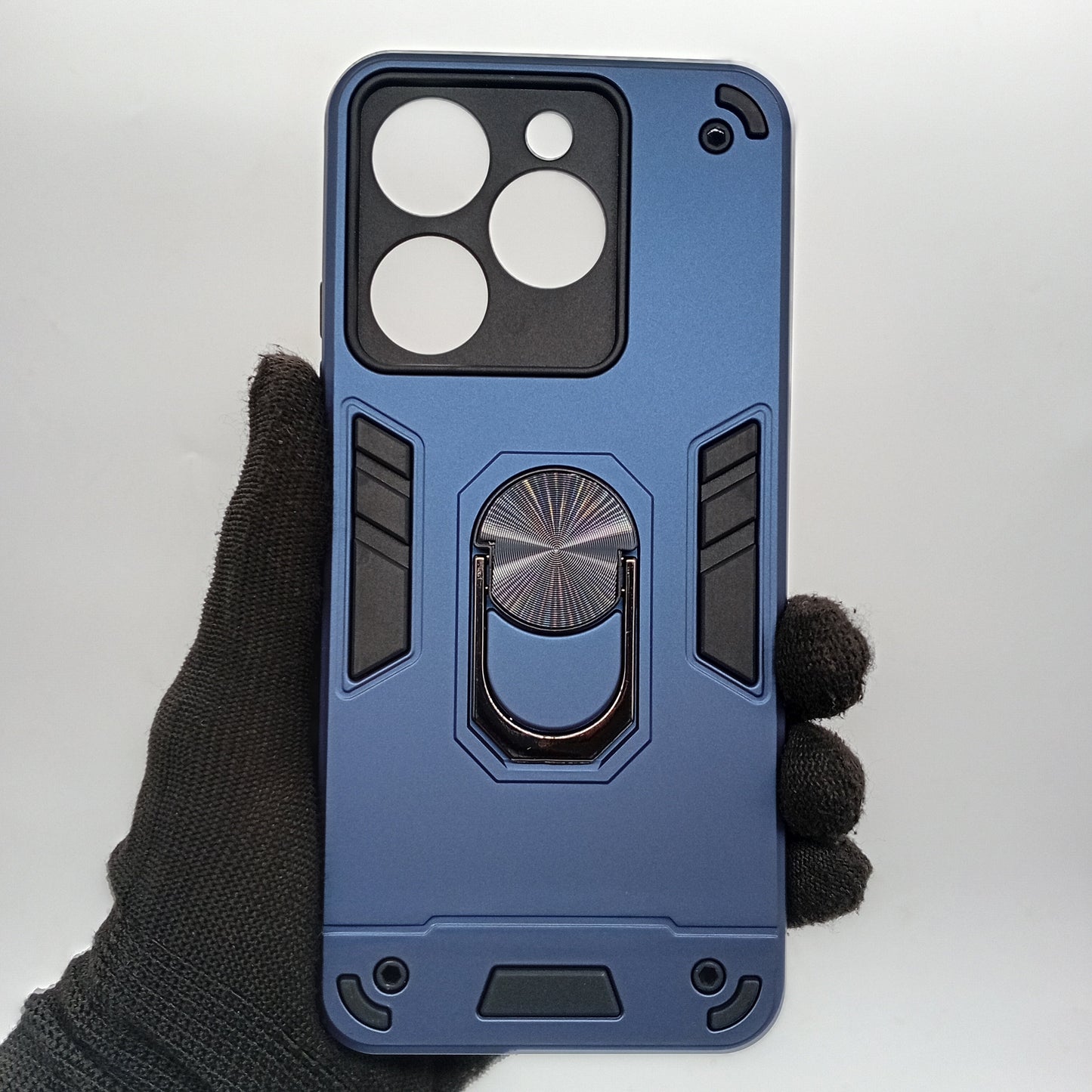 itel A70 Hard PC Case with ring holder Shockproof Slim back Cover