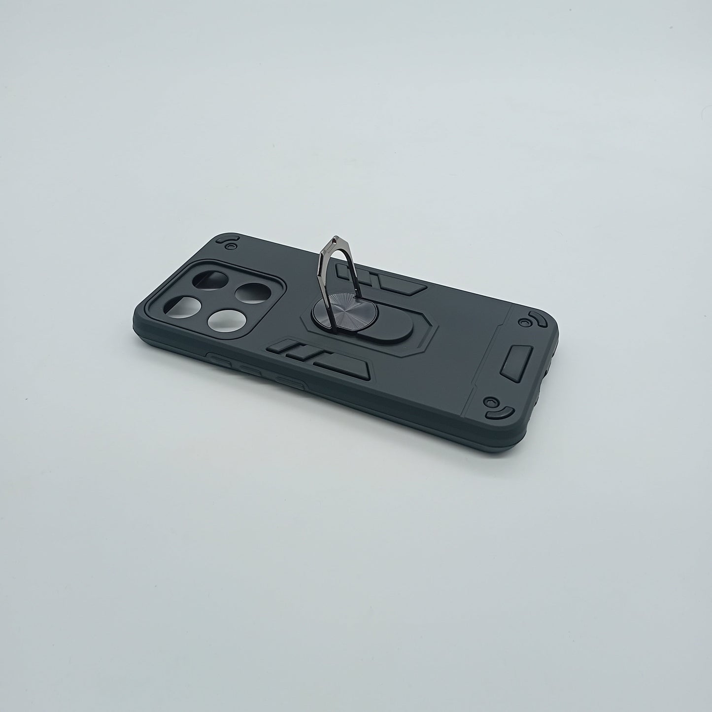 itel A60s Hard PC Case with ring holder Shockproof Slim back Cover