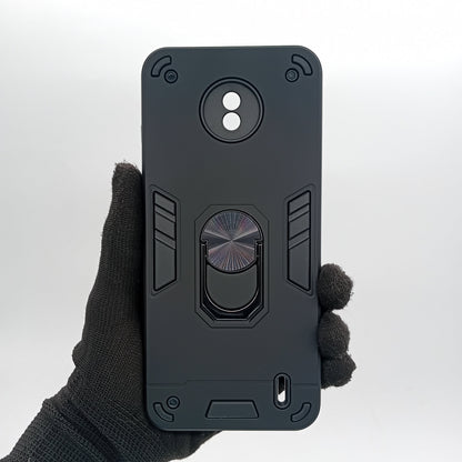 Nokia C10 Hard PC Case with ring holder Shockproof Slim back Cover