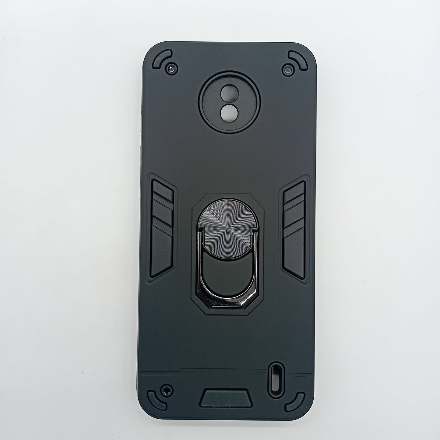 Nokia C10 Hard PC Case with ring holder Shockproof Slim back Cover