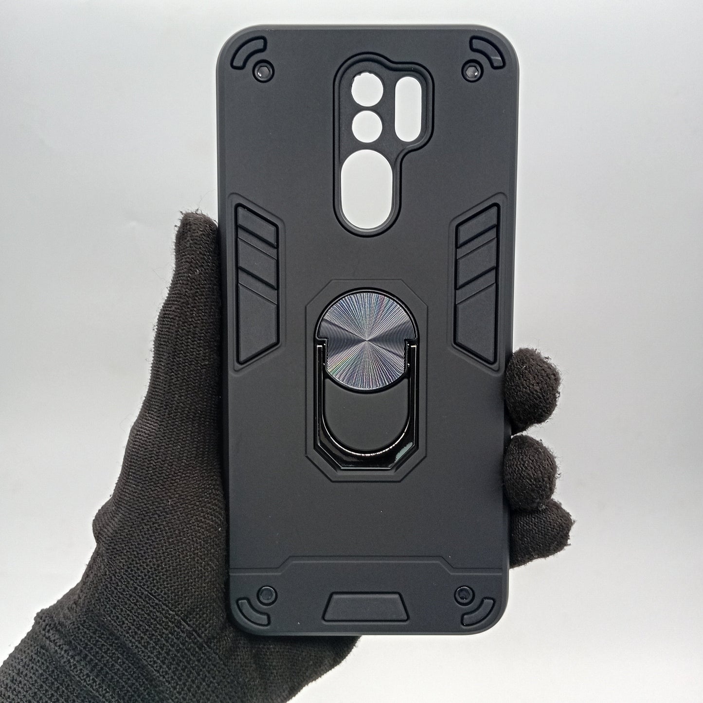 Redmi 9 Hard PC Case with ring holder Shockproof Slim back Cover