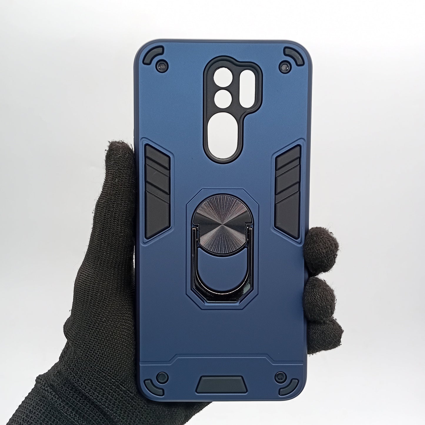 Redmi 9 Hard PC Case with ring holder Shockproof Slim back Cover