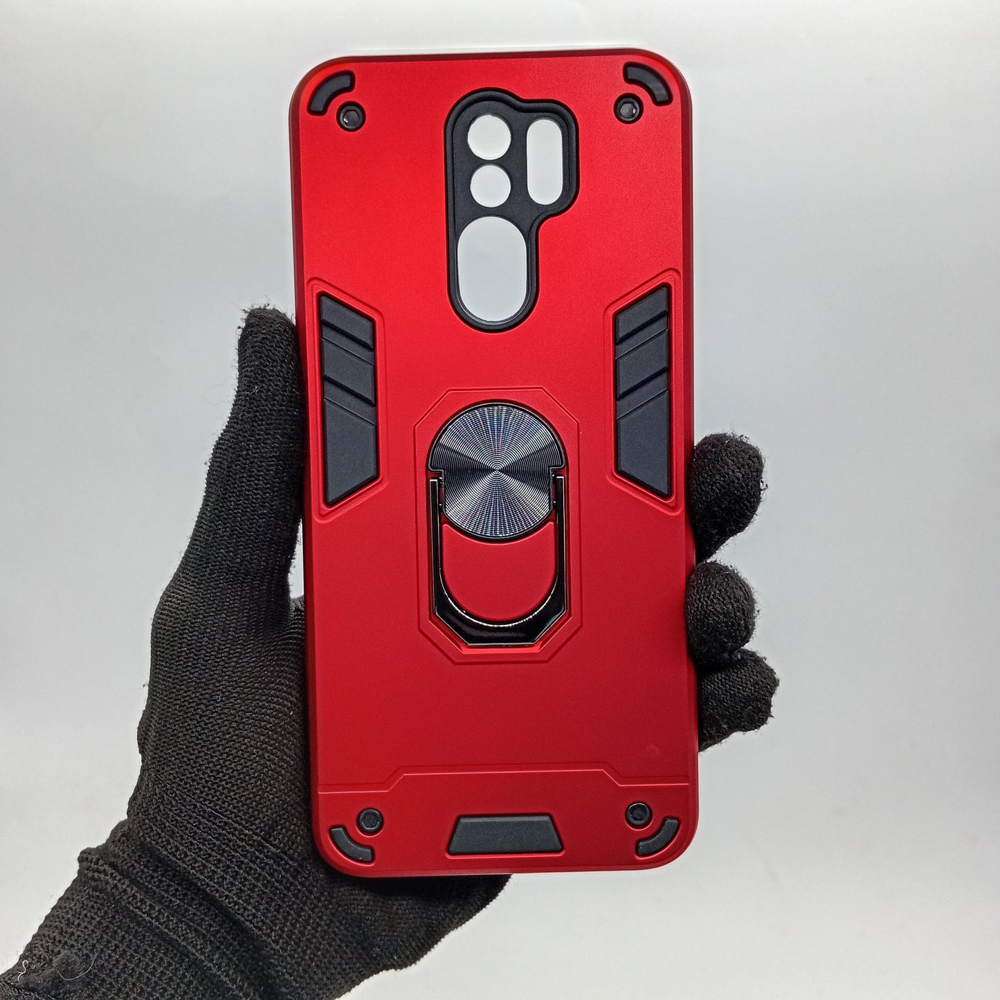 Redmi 9 Hard PC Case with ring holder Shockproof Slim back Cover