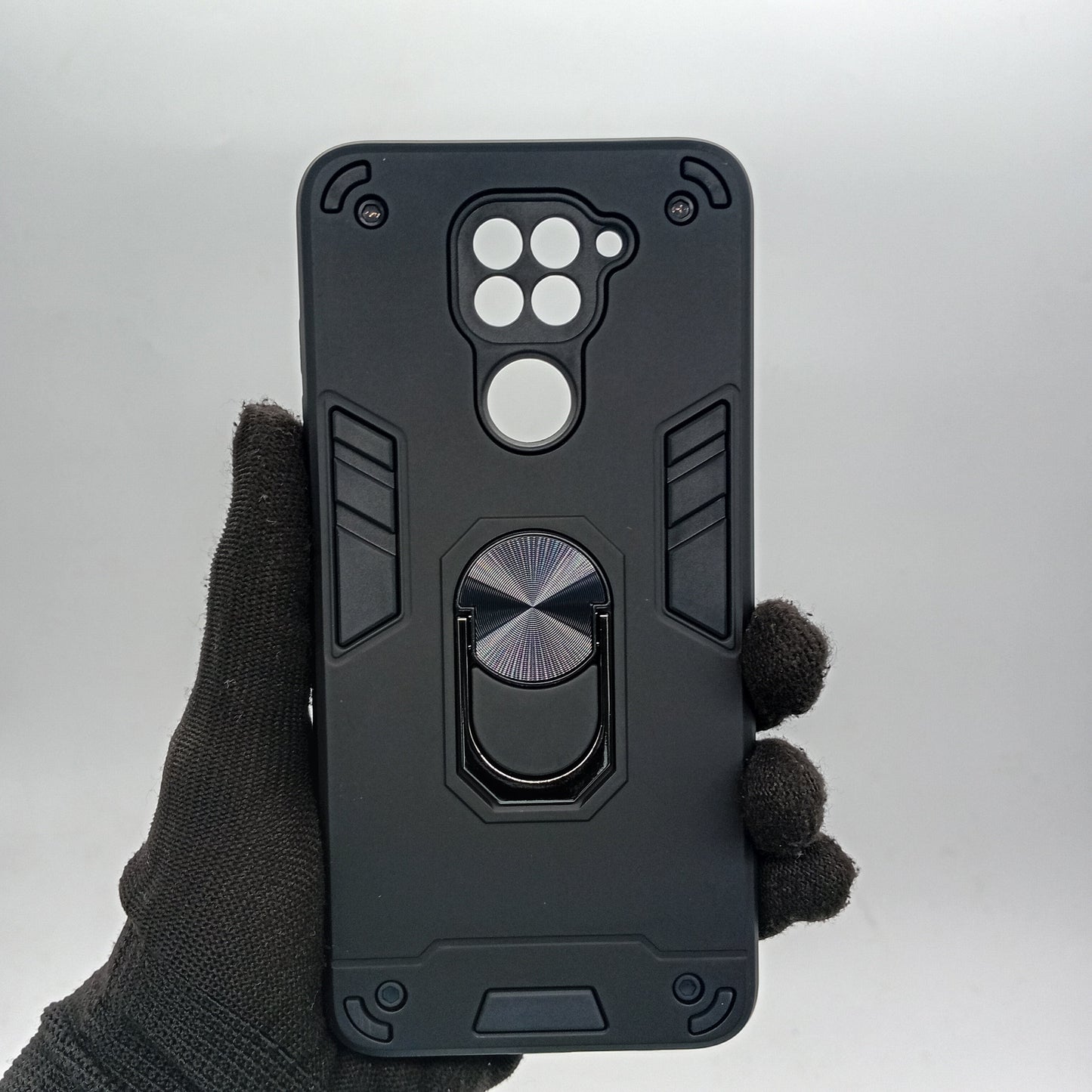 Redmi Note 9 Hard PC Case with ring holder Shockproof Slim back Cover
