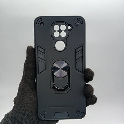 Redmi Note 9 Hard PC Case with ring holder Shockproof Slim back Cover