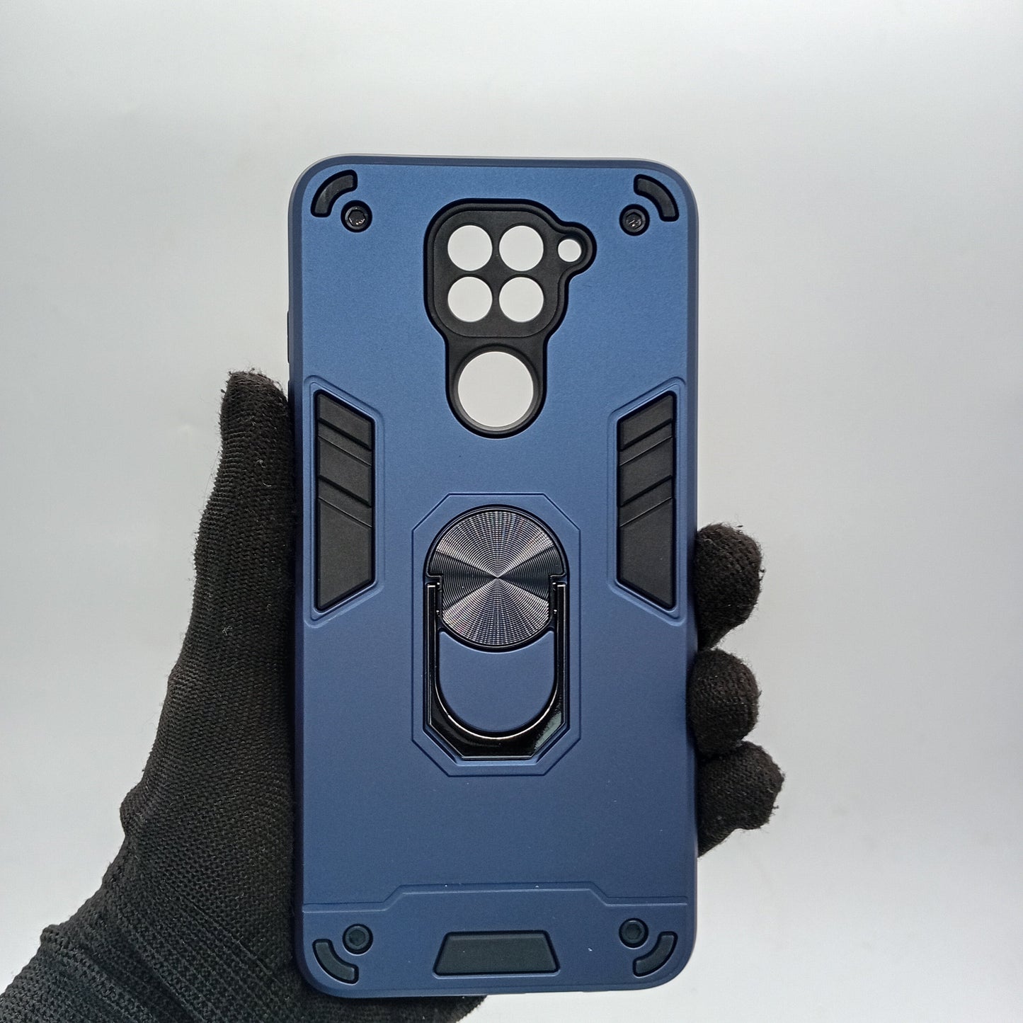 Redmi Note 9 Hard PC Case with ring holder Shockproof Slim back Cover
