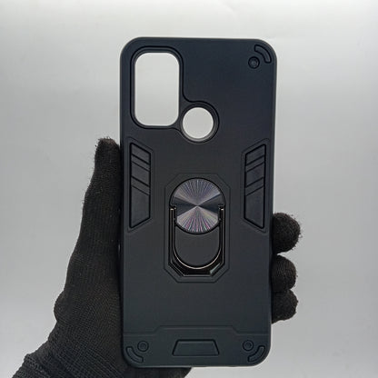 OPPO A53 Hard PC Case with ring holder Shockproof Slim back Cover