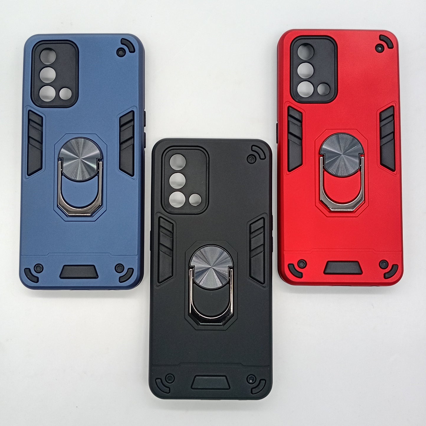 OPPO F19 Hard PC Case with ring holder Shockproof Slim back Cover