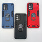 OPPO F19 Hard PC Case with ring holder Shockproof Slim back Cover