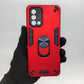 OPPO F19 Hard PC Case with ring holder Shockproof Slim back Cover