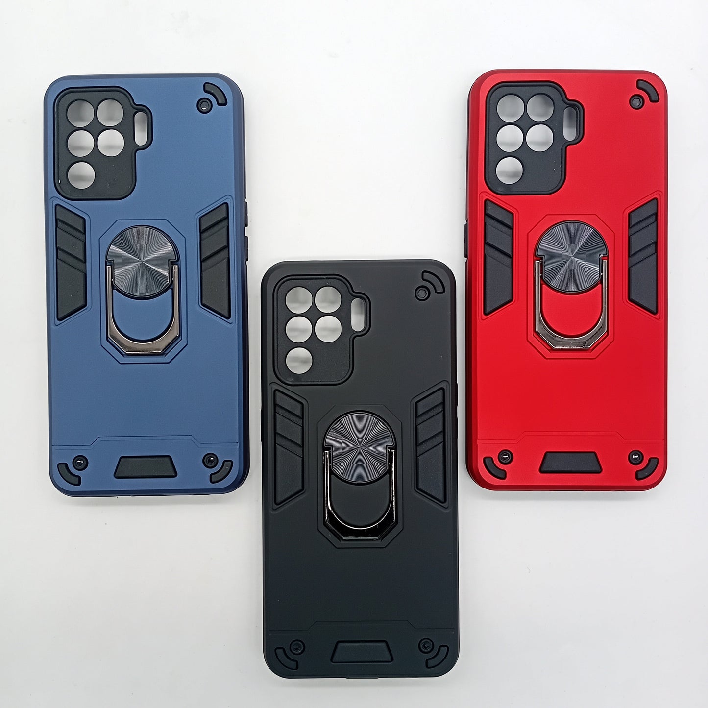 OPPO F19 Pro Hard PC Case with ring holder Shockproof Slim back Cover