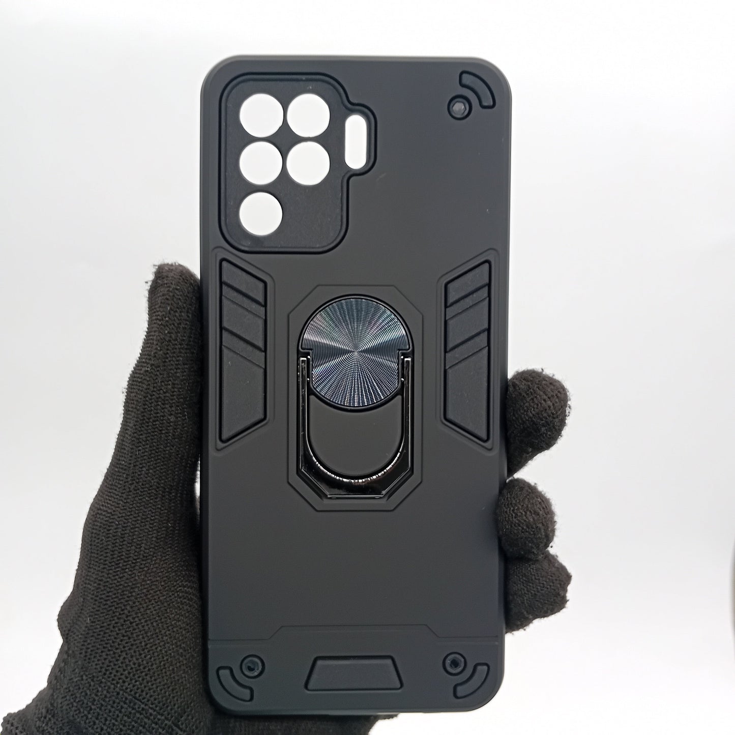 OPPO F19 Pro Hard PC Case with ring holder Shockproof Slim back Cover