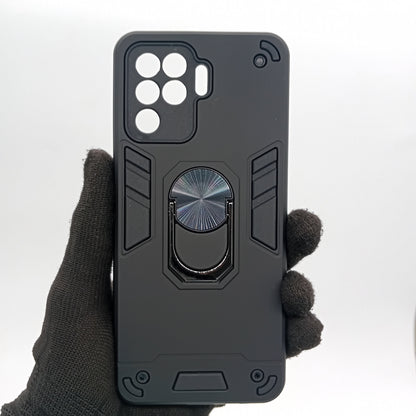 OPPO F19 Pro Hard PC Case with ring holder Shockproof Slim back Cover