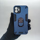 iPhone 12 Hard PC Case with ring holder Shockproof Slim back Cover