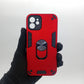 iPhone 12 Hard PC Case with ring holder Shockproof Slim back Cover