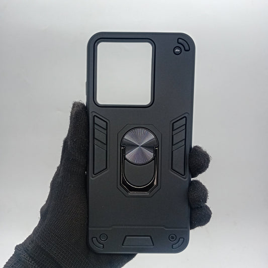 ZTE A54 Hard PC Case with ring holder Shockproof Slim back Cover