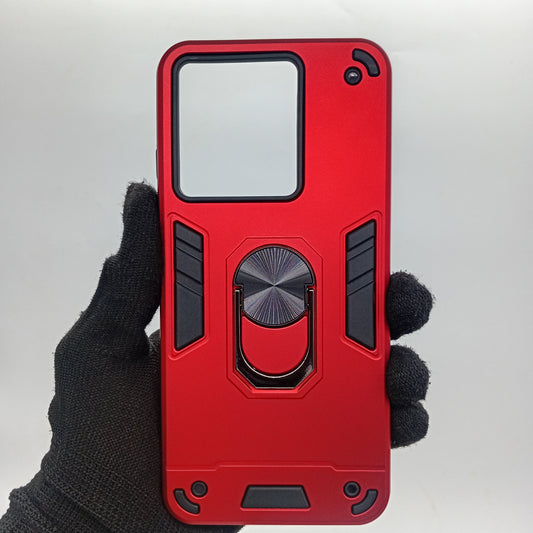 ZTE A54 Hard PC Case with ring holder Shockproof Slim back Cover