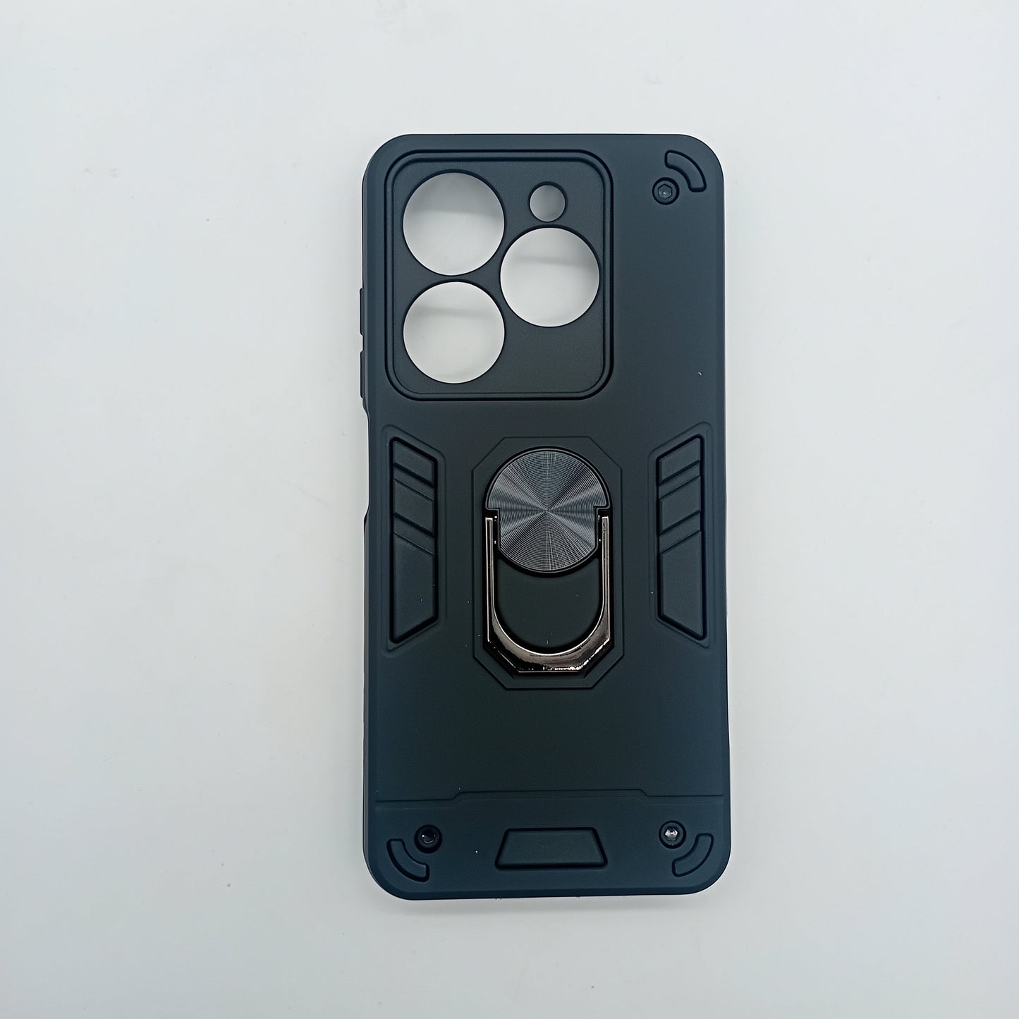 infinix Smart 8 Hard PC Case with ring holder Shockproof Slim back Cover