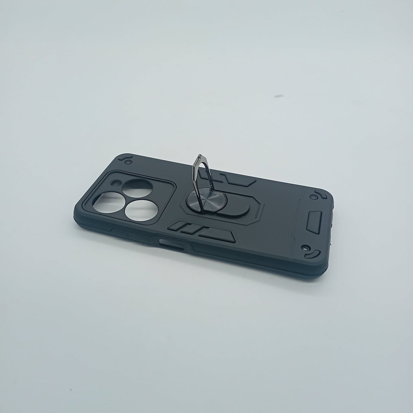 infinix Smart 8 Hard PC Case with ring holder Shockproof Slim back Cover