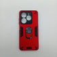 infinix Smart 8 Hard PC Case with ring holder Shockproof Slim back Cover