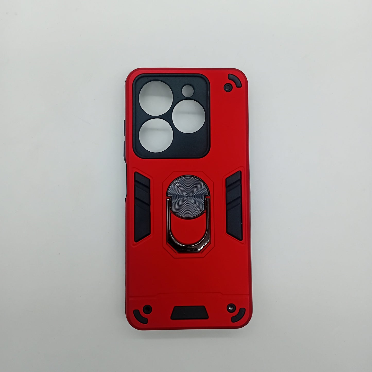 infinix Smart 8 Hard PC Case with ring holder Shockproof Slim back Cover