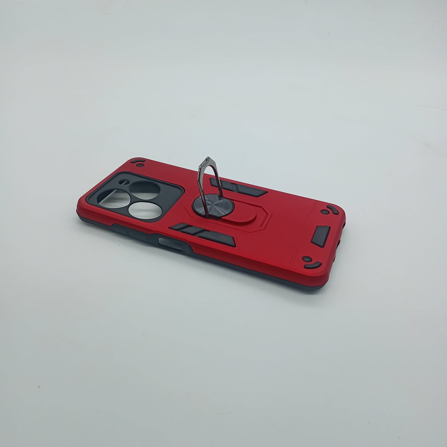 infinix Smart 8 Hard PC Case with ring holder Shockproof Slim back Cover