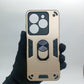 infinix Smart 8 Hard PC Case with ring holder Shockproof Slim back Cover