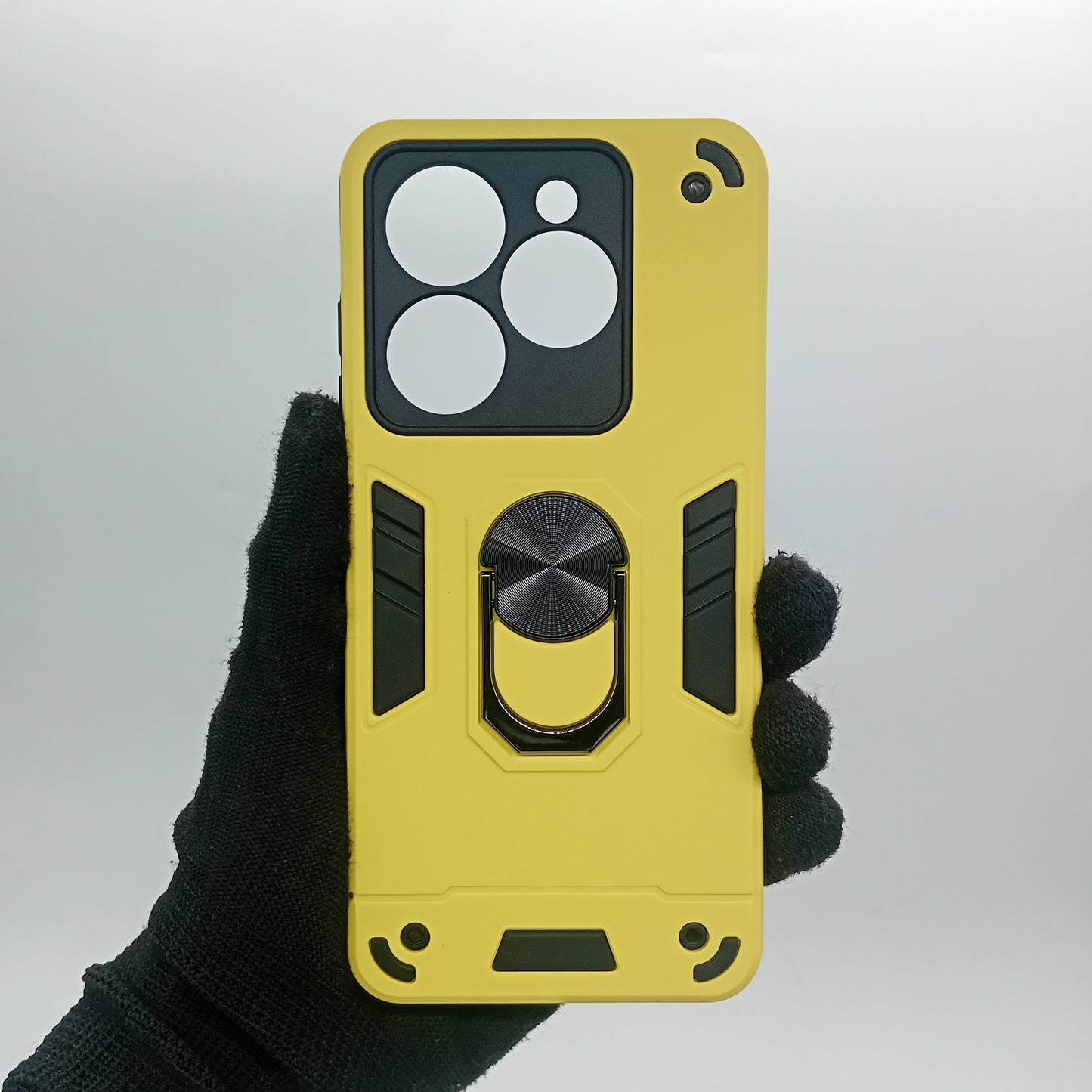 infinix Smart 8 Hard PC Case with ring holder Shockproof Slim back Cover